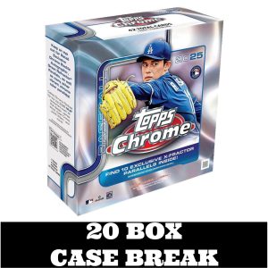 8:00pm Friday, August 8th - 2025 Topps Chrome Baseball Mega 20 Box Case Break