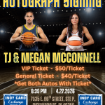 Monday, April 27th - TJ & Megan McConnell Autograph Ticket Plus VIP Entrance - SOLD OUT
